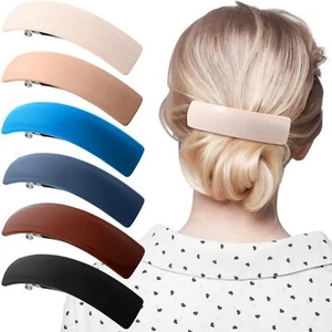 6 Pieces Women's Hair Barrettes Hair Clips Hair Accessories Large French Hair... - Picture 1 of 7