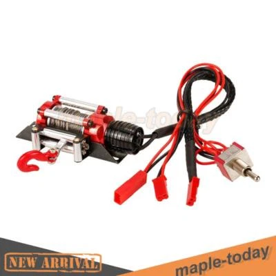 NEU Metall Seilwinde für 1:10 RC Kletter Crawler Car SCX10 D90 D110 TF2 TRX4 KM2 - Bild 1 von 4