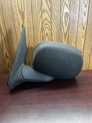1999 99 Dodge Caravan Door Mirror Driver Left Side Manual Black - Image 1 of 4