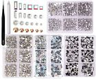 Nail Art Rhinestones K9 Glass Crystal Iridescent AB Clear Flatback Diamonds f...