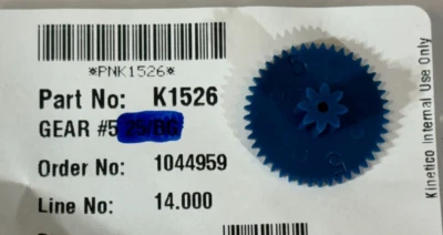 Kinetico 1526 K1526 Water Softener Replacement Gear #5 Blue OEM Qty 1