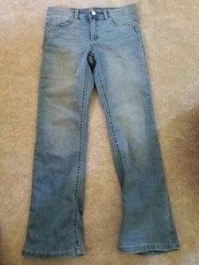 Jordache Bootcut Jeans Girls 14 Blue Stretch Denim Mid Rise Casual Wear Outdoor - Picture 1 of 6