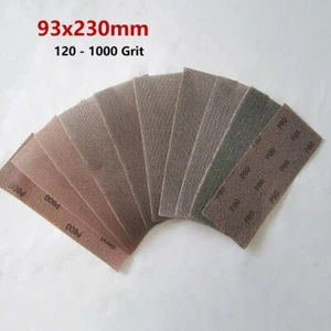 93 x 230 mm Gitter Klett Schleifscheibe 120er Körnung - 1000er Körnung Schleifpapier Pad - Bild 1 von 2