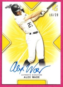 2021 Leaf Perfect Game National Baseball ALEX WADE Yellow Autograph 16/20