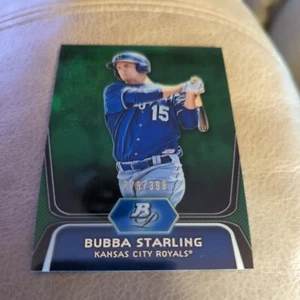 2012 Bowman Platinum Prospects Green Refractor /399 Bubba Starling #BPP100 - Picture 1 of 2