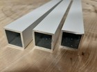 Aluminium Vierkantrohr Quadrat-Rohr Hohlpofil Weiß Matt RAL 9016 Pulverbeschicht