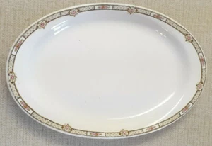 Vtg. Homer Laughlin 15 3/4" Platter *Rose & Lattice Empress Border 621L - Picture 1 of 6