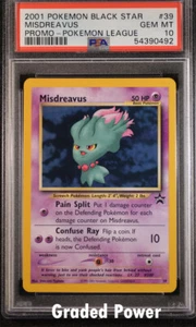 Promo Misdreavus PSA 10 Black Star Promo #39 Pokemon  - Imagen 1 de 1
