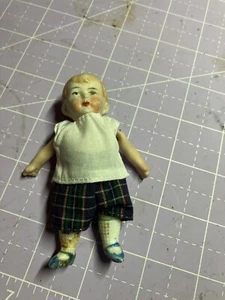Antique 3.5 Inch Little German Boy Doll. Marke3 German with a 1 - Picture 1 of 5