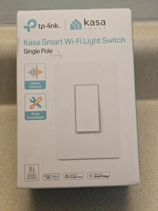 Kasa Smart Lichtschalter HS200, einpolig, benötigt Neutralkabel, 2,4 GHz WLAN - Bild 1 von 5