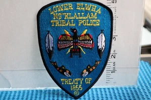 Parche policía india tribal BAJO ELWAH NS KLALLAM POLICÍA TRIBAL WASHINGTON 5" - Imagen 1 de 1