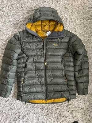 Rab Electron Pro Down Jacket Men's XL (Color: Light Khaki) Brand New - Image 1 of 3