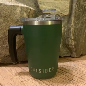 OUTSIDER Stainless Steel Vacuum Insulated Coffee Mug/Cup with Rotating Handle - Picture 1 of 7