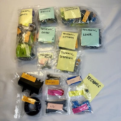 LEGO Technic Parts Lots - 174 Specialty Pieces - Connector Liftarm Steering Gear - Image 1 of 4