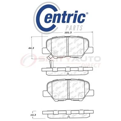 Centric C-TEK Ceramic Disc Brake Pads for 2014-2015 Mazda 6 2.5L L4 - Kit xl Foto 1 de 4