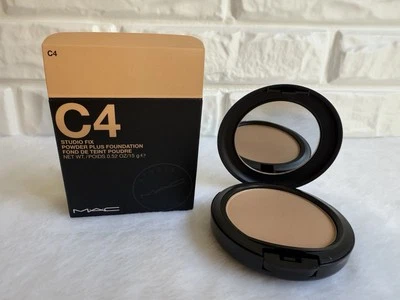 MAC Studio Fix Powder Plus Foundation Shade C4 Full Sz 15g ORIGINAL Formula NIB - Image 1 of 4