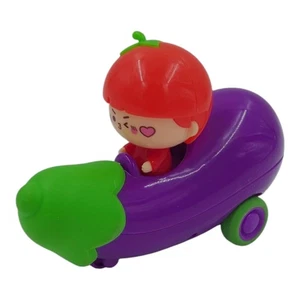 Haidilao Tomatenkopf Mädchen fährt Aubergine Auto Kunststoff Reibung Spielzeug Fahrzeug - Bild 1 von 6