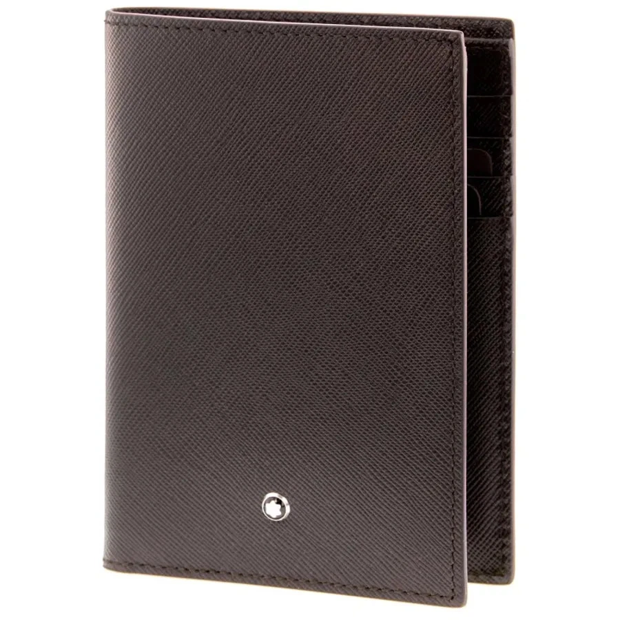 Nueva Cartera Montblanc Sartorial Vertical 4cc Cuero Tabaco 114602 Foto 1 de 4