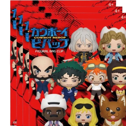 Cowboy Bebop Figural 3D Bag Clip Lot of 4 Sealed Blind Bags! Cover