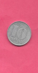 EAST GERMANY DDR KM10 1978 A VF-VERY FINE-NICE OLD ALUMINUM 1O PFENNIG COIN - Picture 1 of 1