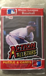 1984 Donruss Action All Stars Pack Bob Horner Braves Top Reggie Jackson Angels B - Picture 1 of 2