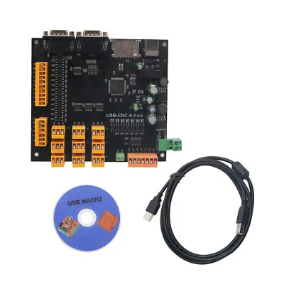 9Axis CNC Controller Set For Stepper & Servo Motors Breakout Board +USB Cable+CD - Image 1 of 4