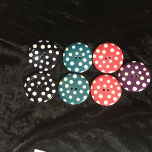 Extra Large Spotty Buttons 51mm 4 Colours Button Company - Picture 1 of 5