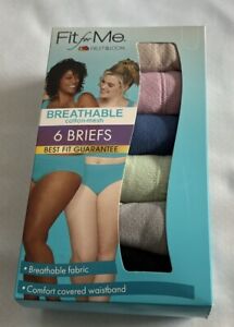 Fruit Of The Loom Briefs Panties Womens 5X Breathable 6 Pack
