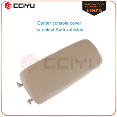 Leather Center Console Armrest Lid Cover Beige For Audi A4 A6 S4 2000-2008 - Изображение 1 из 4