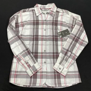NWT Mountain Hardwear Button Shirt Small Gray Plaid Guide Womens $80 - Picture 1 of 11