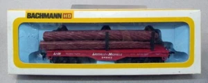 Bachmann 0962 Louisville & Nashville Flat Car w/Logs Load L&N 24562 - Picture 1 of 1