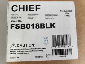 Chief FSB018BLK Single Display Table Stand (black) NEW - Picture 1 of 4