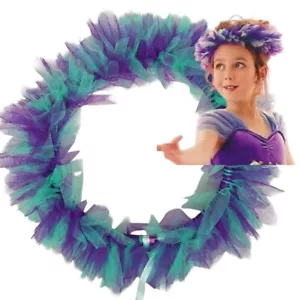 17 Teile Kopfschmuck Fee Prinzessin Tüll Diadem Hochzeit Tanz Kostüm Zubehör - Bild 1 von 8