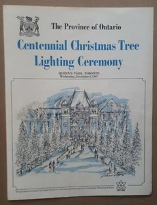 Province of Ontario Centennial Christmas Tree Lighting Ceremony, Queen's Park - Picture 1 of 4