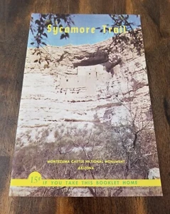 Vtg MONTEZUMA CASTLE SYCAMORE TRAIL NATIONAL MONUMENT Brochure AZ EX condition - Picture 1 of 2