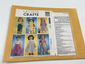 mcall’s crafts 4066 doll clothes pattern dorothy poodle skirt dress rain jacket - Picture 1 of 3