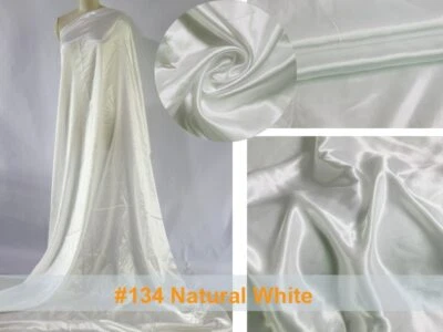 Material satinado liso de 1 yarda para forro de ropa bufanda tela Charmeuse sedosa Foto 1 de 4