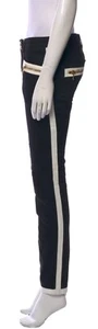 NWT BALMAIN WOMENS LOWRISE BLACK PANTS MSRP $1695 SZ 8 (FITS LIKE 6) - Picture 1 of 10