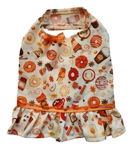 Camicia per cani arruffata bevande e ciambelle autunnali cucciolo tazza da tè vestiti per animali domestici 4xs - grande - Foto 1 di 4