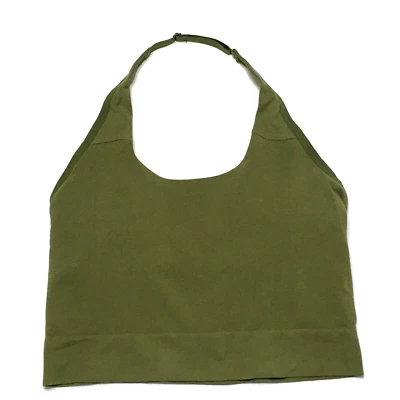 Auden Womens Size L Green Sports Halter Neck Removable Pads L Bra Bralette Large - Image 1 of 4