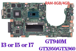 ASUS K501UQ K501UX K501UW K501UB K501UXM K501U A501U U5000 Laptop Motherboard - Picture 1 of 6