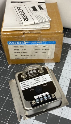Ashcroft Differential Pressure Transmitter XLdp XL-3-MB2-42-ST #2425 .25" WC NEW - Image 1 of 3