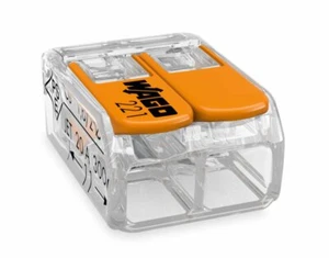 Wago Klemmen, Verbindungsklemmen 2-5 Leiter Typ 221-412 221-413 221-415 4qmm 32A - Bild 1 von 5