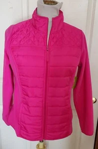 NWT Fuchsia Pink Fleece Quilted Jacket Made for Life PM B40 - Picture 1 of 7