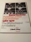 Rare David Hockney Art Poster Print Postcard ROYAL ACADEMY EXHIBITION Artist 