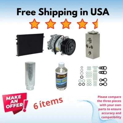 Compressor, Condenser & Valve A/C Fit Dodge Durango 2002-2003 - Image 1 of 4