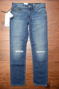 Armani Exchange $160 A|X J13 Men's Slim Fit Med Blue 100% Cotton Jeans 34R - Picture 1 of 16