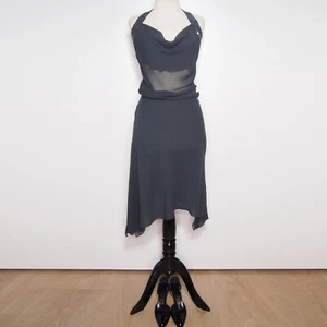 Vestido de seda Patrizia Pepe sin mangas espalda azul noche para mujer talla 40 EE. UU. 4 S - Imagen 1 de 5