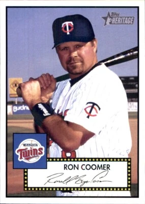 2001 Topps Heritage #109 Ron Coomer MINNESOTA TWINS - Image 1 of 2