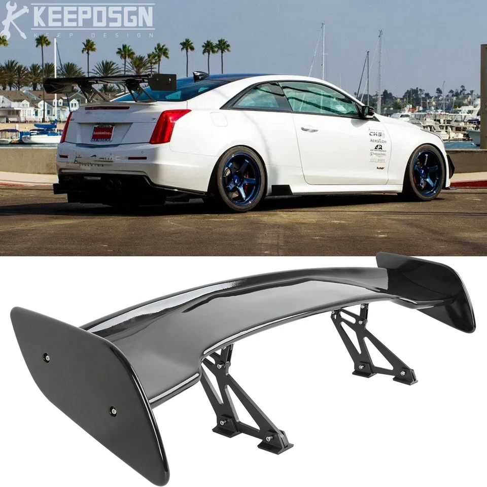For Cadillac ATS-V CT5 CT5-V CTS CTS-V XT5 Gloss 46" Rear Trunk Spoiler GT Wing - Image 1 of 4